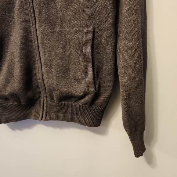 Fynch Hatton Zip Up Sweater - Supersoft Cotton - Gray - Small - Picture 5 of 9